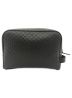 GUCCI (グッチ) マイクログッチシマレザーポーチバッグ ブラック サイズ:-：32800円