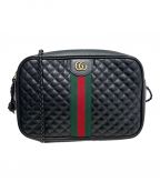 GUCCIグッチ）の古着「GGマーモントショルダーバッグ」｜ブラック