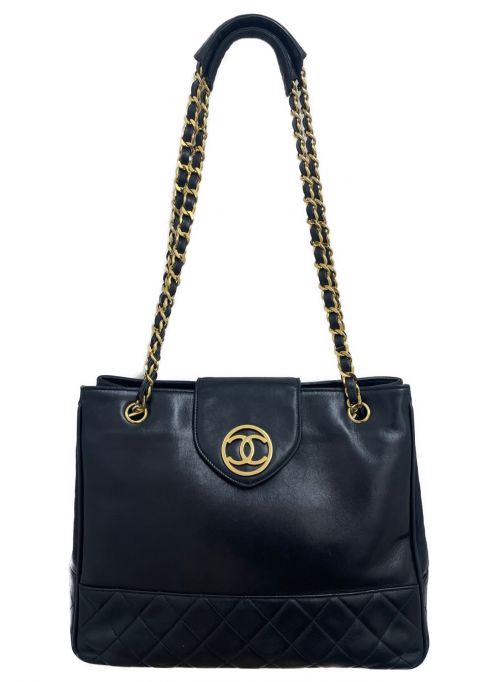 CHANEL（シャネル）CHANEL (シャネル) チェーントートバッグ ブラック サイズ:-の古着・服飾アイテム