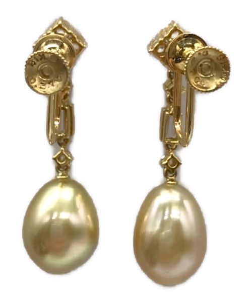 MIKIMOTO（ミキモト）MIKIMOTO (ミキモト) K8ダイヤモンド付パールイヤリング サイズ:‐の古着・服飾アイテム
