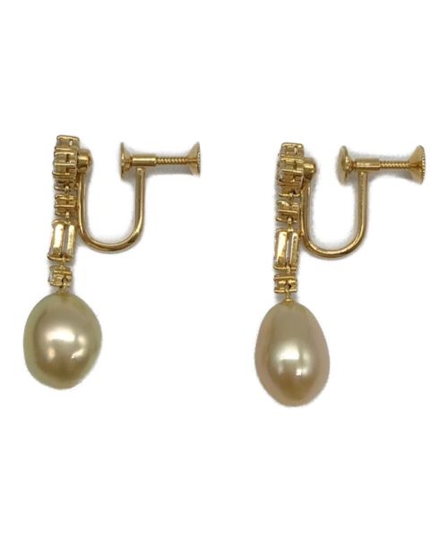 MIKIMOTO（ミキモト）MIKIMOTO (ミキモト) K8ダイヤモンド付パールイヤリング サイズ:‐の古着・服飾アイテム