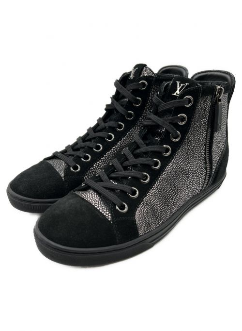 LOUIS VUITTON（ルイ ヴィトン）LOUIS VUITTON (ルイ ヴィトン) サイドジップスニーカー ブラック サイズ:5の古着・服飾アイテム