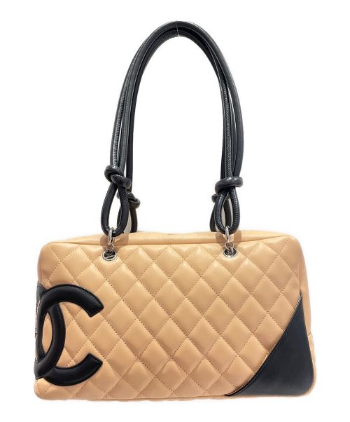 CHANEL（シャネル）CHANEL (シャネル) カンボンラインボーリングバッグ ベージュ サイズ:-の古着・服飾アイテム