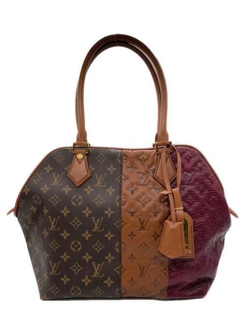 LOUIS VUITTON（ルイ ヴィトン）LOUIS VUITTON (ルイ ヴィトン) ブロックストートバッグ ブラウン×ボルドー サイズ:-の古着・服飾アイテム