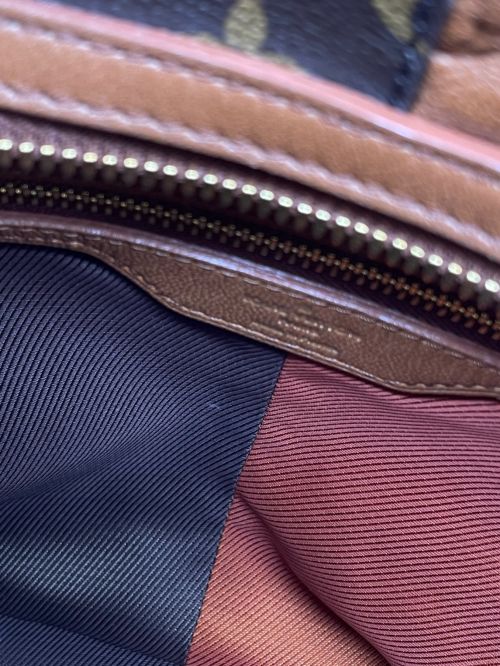 LOUIS VUITTON（ルイ ヴィトン）LOUIS VUITTON (ルイ ヴィトン) ブロックストートバッグ ブラウン×ボルドー サイズ:-の古着・服飾アイテム