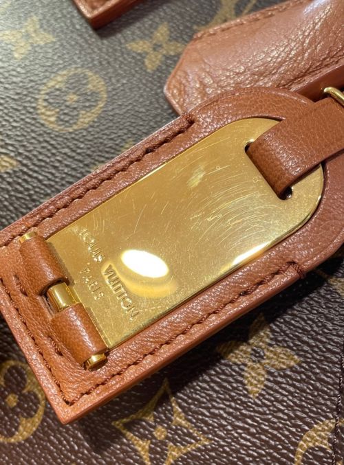 LOUIS VUITTON（ルイ ヴィトン）LOUIS VUITTON (ルイ ヴィトン) ブロックストートバッグ ブラウン×ボルドー サイズ:-の古着・服飾アイテム