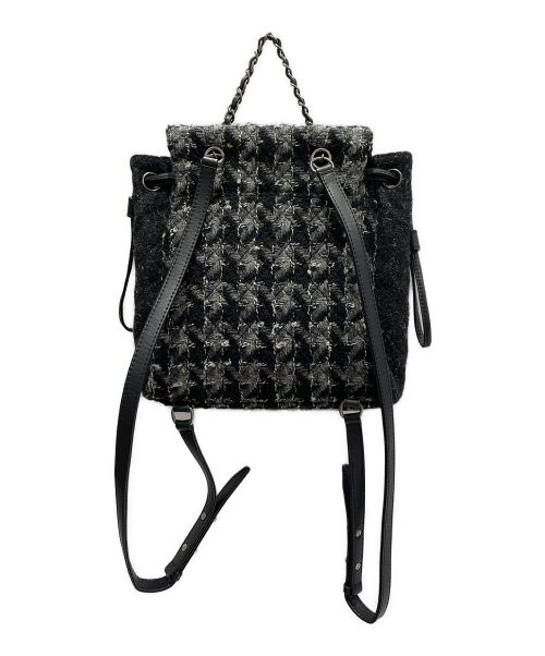 CHANEL（シャネル）CHANEL (シャネル) ツイードリュック グレー サイズ:-の古着・服飾アイテム