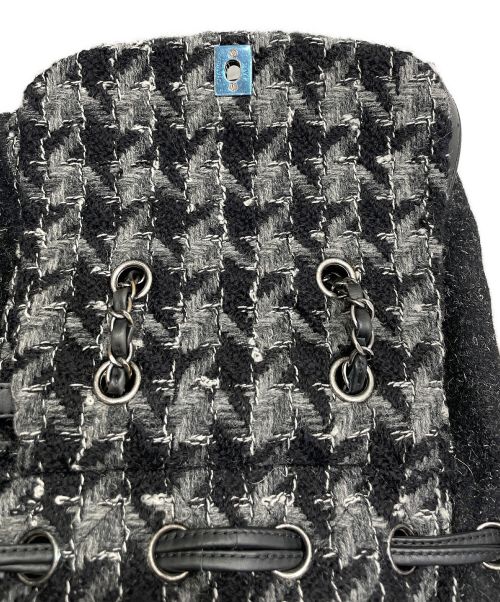 CHANEL（シャネル）CHANEL (シャネル) ツイードリュック グレー サイズ:-の古着・服飾アイテム
