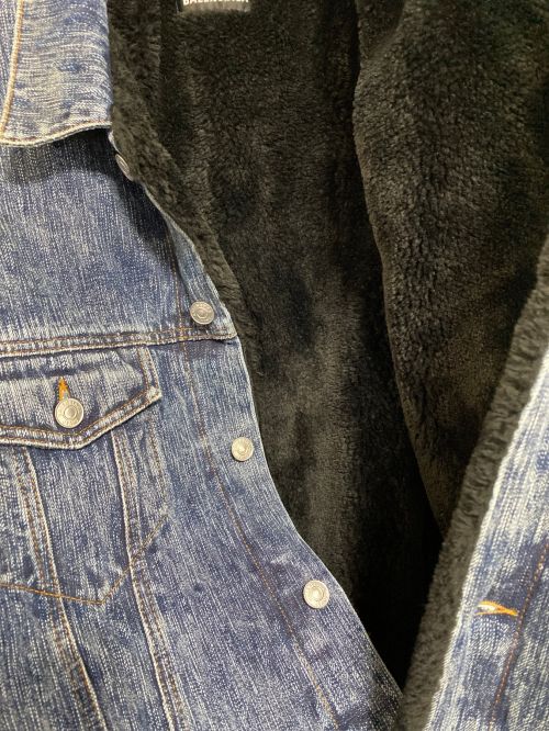 BALENCIAGA（バレンシアガ）BALENCIAGA (バレンシアガ) デニムボアデニムジャケット スカイブルー サイズ:48の古着・服飾アイテム