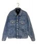 BALENCIAGA（バレンシアガ）の古着「デニムボアデニムジャケット」｜スカイブルー