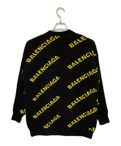 BALENCIAGA（バレンシアガ）BALENCIAGA (バレンシアガ) ロゴニット ブラック×イエロー サイズ:XSの古着・服飾アイテム