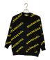 BALENCIAGA（バレンシアガ）の古着「ロゴニット」｜ブラック×イエロー