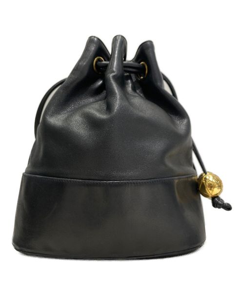 CHANEL（シャネル）CHANEL (シャネル) 巾着ショルダーバッグ ブラック サイズ:-の古着・服飾アイテム