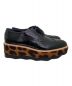 PRADA (プラダ) ハラコソールウィングチップシューズ ブラック サイズ:38：34800円