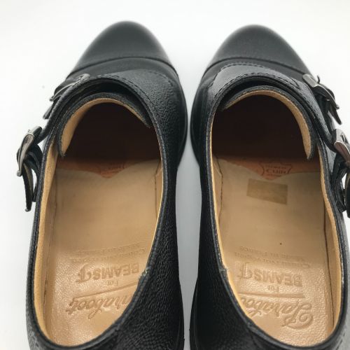PARABOOT（パラブーツ）PARABOOT (パラブーツ) ダブルモンクストラップシューズ ブラック サイズ:6 1/2の古着・服飾アイテム
