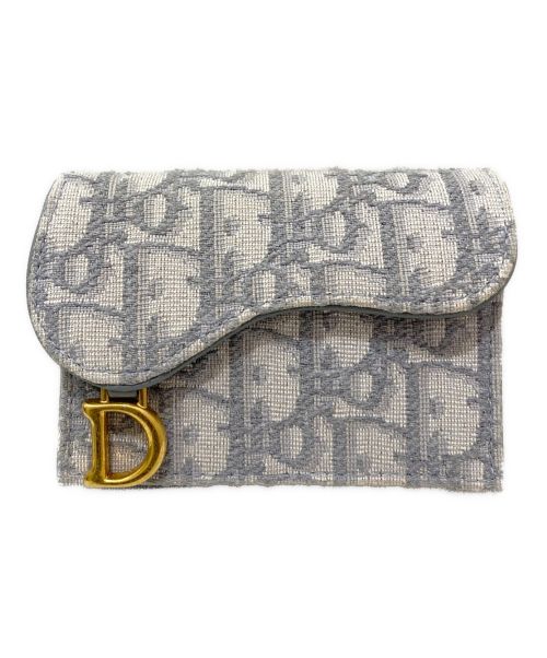 Christian Dior（クリスチャン ディオール）Christian Dior (クリスチャン ディオール) D金具トロッターカードケース ライトグレー サイズ:-の古着・服飾アイテム