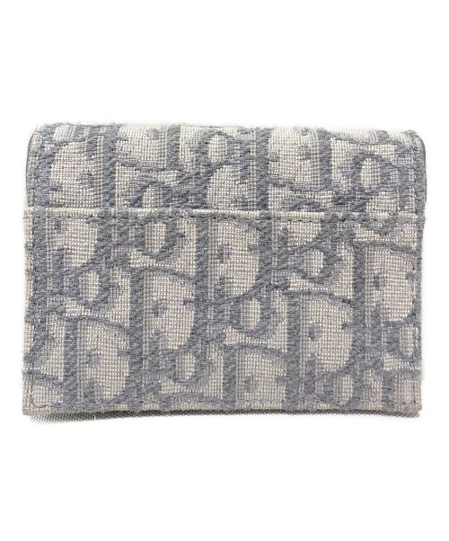 Christian Dior（クリスチャン ディオール）Christian Dior (クリスチャン ディオール) D金具トロッターカードケース ライトグレー サイズ:-の古着・服飾アイテム