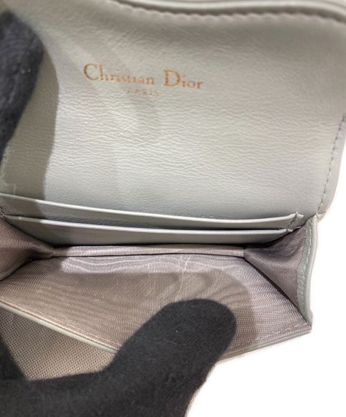 Christian Dior（クリスチャン ディオール）Christian Dior (クリスチャン ディオール) D金具トロッターカードケース ライトグレー サイズ:-の古着・服飾アイテム