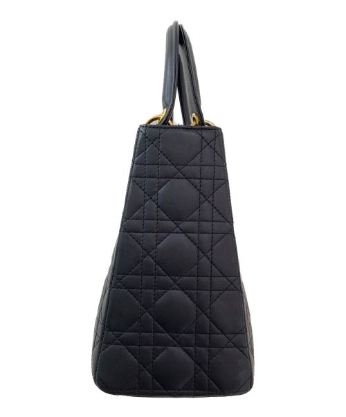 Christian Dior（クリスチャン ディオール）Christian Dior (クリスチャン ディオール) Lady Dior  ブラック サイズ:ミディアムの古着・服飾アイテム