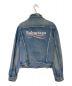 BALENCIAGA（バレンシアガ）の古着「17AW Campaign Logo Denim Jacket」｜スカイブルー