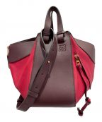 LOEWEロエベ）の古着「ハンモックスモールショルダーバッグ」｜レッド×ブラウン
