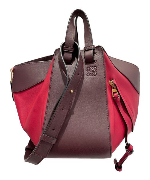 LOEWE（ロエベ）LOEWE (ロエベ) ハンモックスモールショルダーバッグ レッド×ブラウン サイズ:Sの古着・服飾アイテム