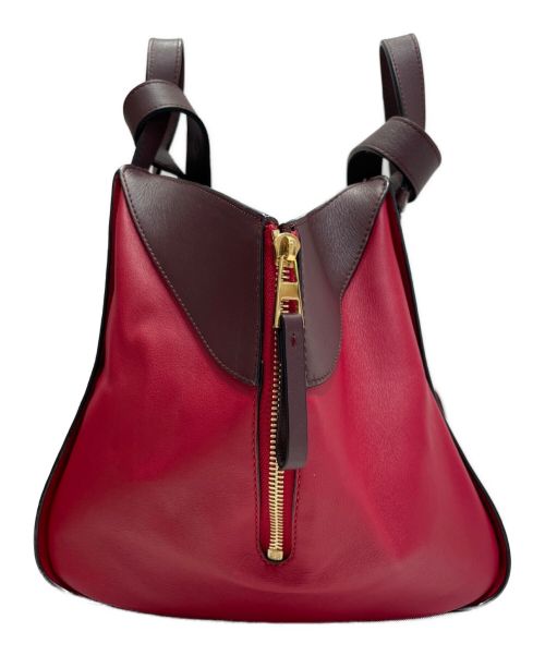 LOEWE（ロエベ）LOEWE (ロエベ) ハンモックスモールショルダーバッグ レッド×ブラウン サイズ:Sの古着・服飾アイテム
