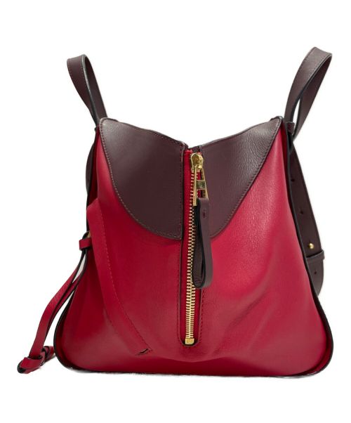 LOEWE（ロエベ）LOEWE (ロエベ) ハンモックスモールショルダーバッグ レッド×ブラウン サイズ:Sの古着・服飾アイテム