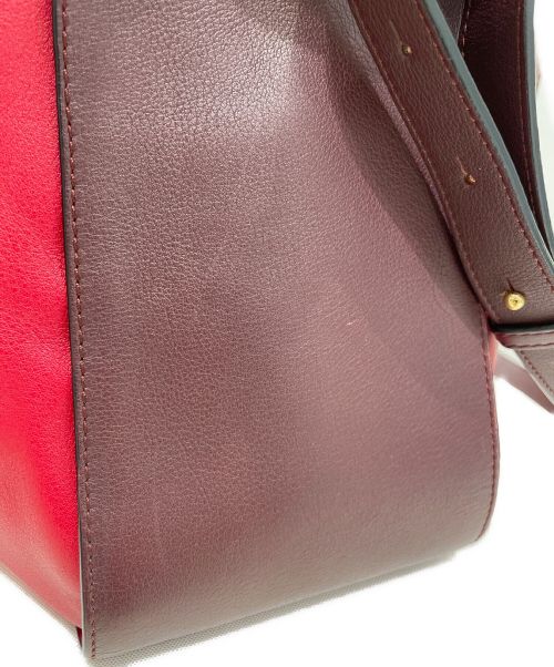 LOEWE（ロエベ）LOEWE (ロエベ) ハンモックスモールショルダーバッグ レッド×ブラウン サイズ:Sの古着・服飾アイテム