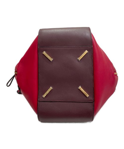 LOEWE（ロエベ）LOEWE (ロエベ) ハンモックスモールショルダーバッグ レッド×ブラウン サイズ:Sの古着・服飾アイテム
