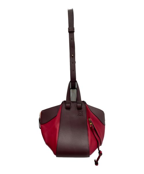 LOEWE（ロエベ）LOEWE (ロエベ) ハンモックスモールショルダーバッグ レッド×ブラウン サイズ:Sの古着・服飾アイテム