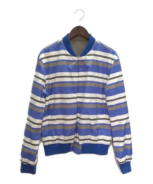 HERMES（エルメス）HERMES (エルメス) リバーシブルナイロンブルゾン グレー サイズ:46の古着・服飾アイテム