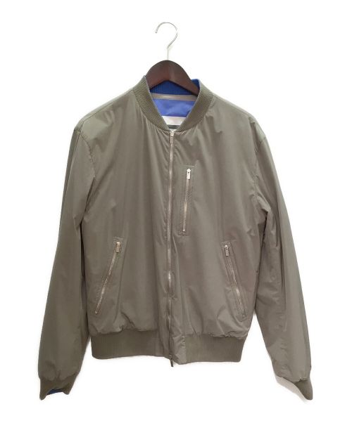 HERMES（エルメス）HERMES (エルメス) リバーシブルナイロンブルゾン グレー サイズ:46の古着・服飾アイテム