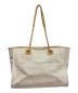 CHANEL (シャネル) ドーヴィルチェーントートバッグ ベージュ：198000円