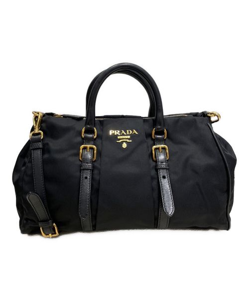 PRADA（プラダ）PRADA (プラダ) 2WAYナイロンショルダーバッグ ブラック サイズ:-の古着・服飾アイテム
