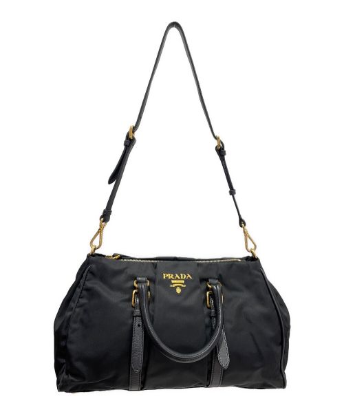 PRADA（プラダ）PRADA (プラダ) 2WAYナイロンショルダーバッグ ブラック サイズ:-の古着・服飾アイテム