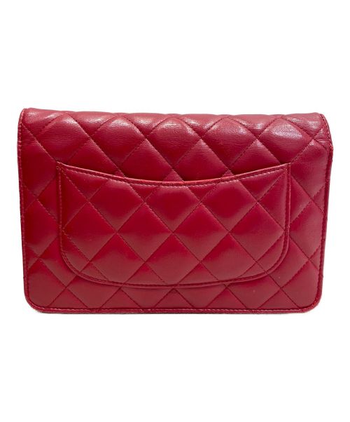 CHANEL（シャネル）CHANEL (シャネル) ラムスキンチェーンショルダーバッグ レッド サイズ:-の古着・服飾アイテム