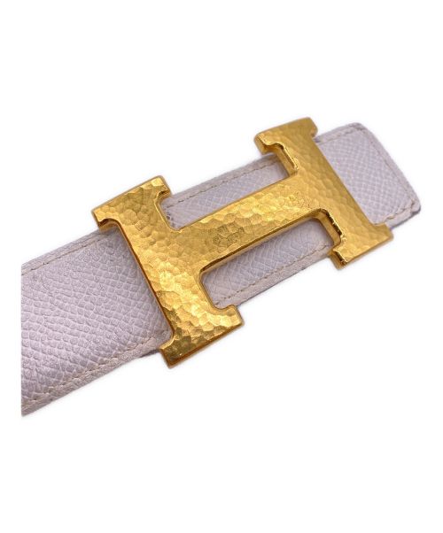 HERMES（エルメス）HERMES (エルメス) コンスタンスベルト ホワイト×ブラウン サイズ:-の古着・服飾アイテム
