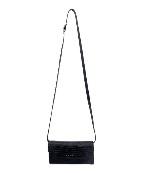 MARNI（マルニ）MARNI (マルニ) ポーチショルダーウォレット ブラック サイズ:-の古着・服飾アイテム