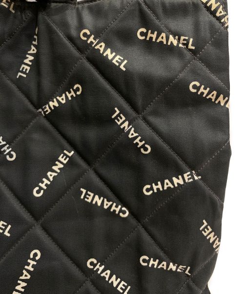 CHANEL（シャネル）CHANEL (シャネル) ロゴトートバッグ ブラック サイズ:-の古着・服飾アイテム