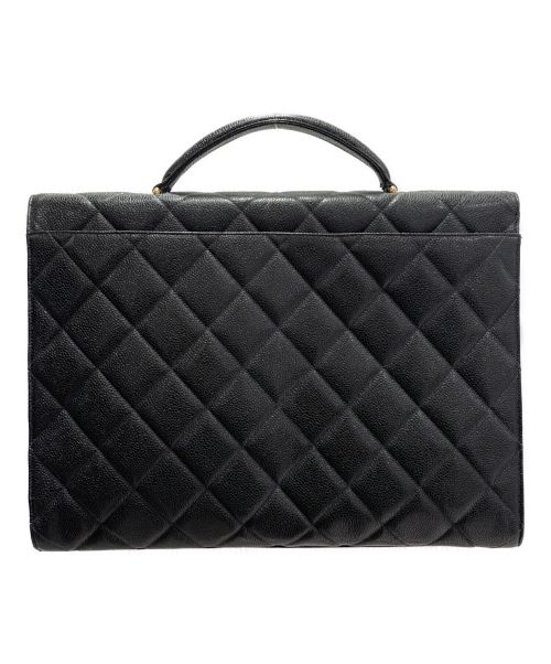 CHANEL（シャネル）CHANEL (シャネル) キャビアブリーフケース ブラック サイズ:-の古着・服飾アイテム