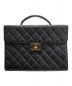 CHANEL（シャネル）の古着「キャビアブリーフケース」｜ブラック