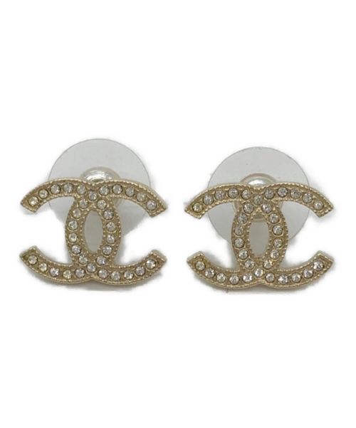 CHANEL（シャネル）CHANEL (シャネル) ストーン付ピアス シルバー サイズ:-の古着・服飾アイテム