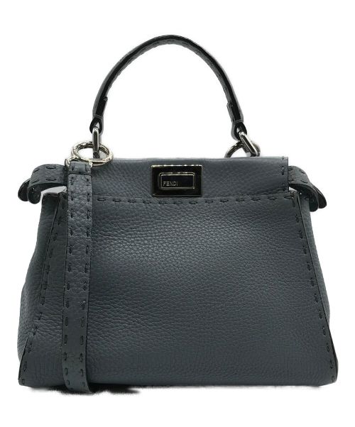 FENDI（フェンディ）FENDI (フェンディ) ミニピーカブーショルダーバッグ スカイブルーの古着・服飾アイテム