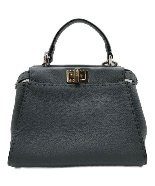 FENDI（フェンディ）FENDI (フェンディ) ミニピーカブーショルダーバッグ スカイブルーの古着・服飾アイテム