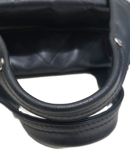 CHANEL（シャネル）CHANEL (シャネル) Vステッチレザーハンドバッグ ブラック サイズ:-の古着・服飾アイテム