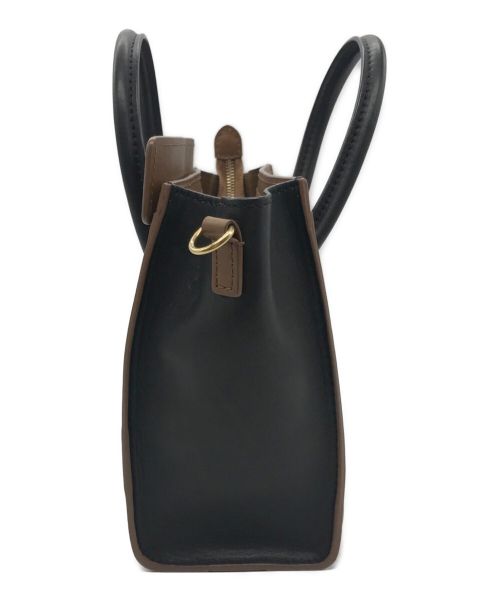 CELINE（セリーヌ）CELINE (セリーヌ) ナノショッパー ブラウン×ブラック×ホワイト サイズ:-の古着・服飾アイテム