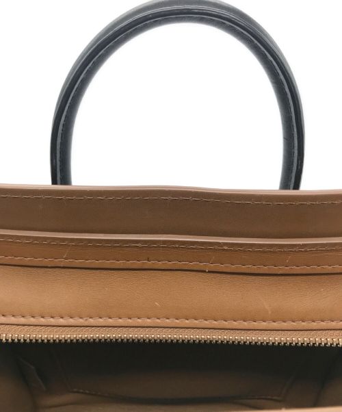 CELINE（セリーヌ）CELINE (セリーヌ) ナノショッパー ブラウン×ブラック×ホワイト サイズ:-の古着・服飾アイテム