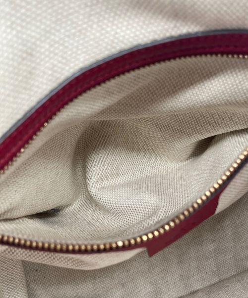 GUCCI（グッチ）GUCCI (グッチ) ソーホー パイソンショルダーハンドバッグ ピンク サイズ:-の古着・服飾アイテム