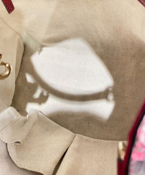 GUCCI（グッチ）GUCCI (グッチ) ソーホー パイソンショルダーハンドバッグ ピンク サイズ:-の古着・服飾アイテム